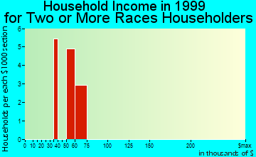 Greilickville household income for two or more races householders