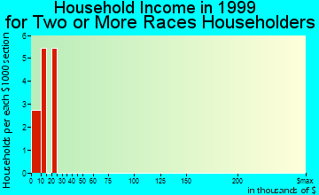 Kinde household income for two or more races householders