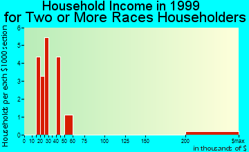 Mackinac Island household income for two or more races householders