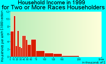 Oak Park household income for two or more races householders