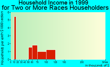 Woodhaven household income for two or more races householders