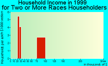 Whetstone household income for two or more races householders