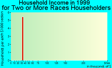 Audubon household income for two or more races householders