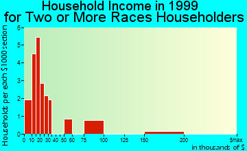 Winslow household income for two or more races householders