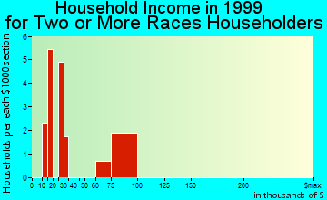 Daphne household income for two or more races householders
