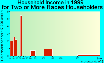 Vicksburg household income for two or more races householders