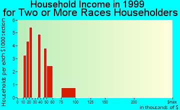 Ozark household income for two or more races householders