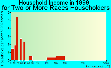 Poplar Bluff household income for two or more races householders