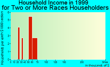 Carlin household income for two or more races householders