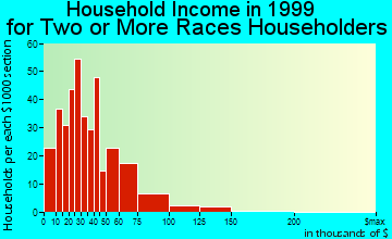 Reno household income for two or more races householders