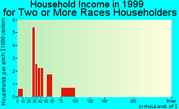 Derry household income for two or more races householders