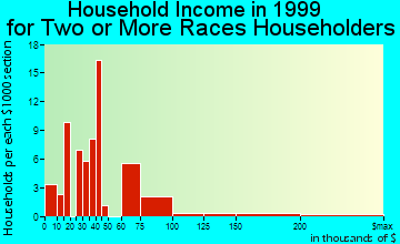 Guttenberg household income for two or more races householders