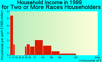 Princeton household income for two or more races householders