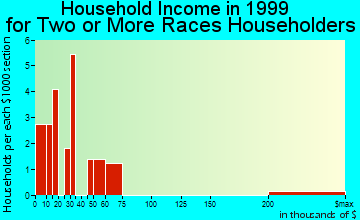 Chimayo household income for two or more races householders