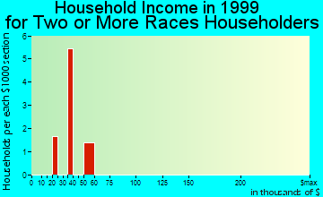 Cold Spring household income for two or more races householders