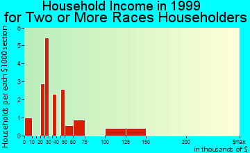 Clemmons household income for two or more races householders