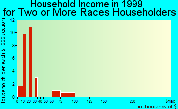 Oxford household income for two or more races householders