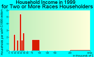 Cameron Park household income for two or more races householders