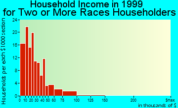 Youngstown household income for two or more races householders