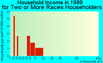 Beaver household income for two or more races householders