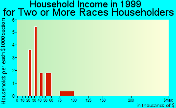 Carnegie household income for two or more races householders