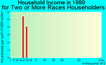 Davidson household income for two or more races householders