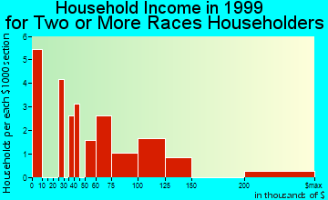 Clayton household income for two or more races householders