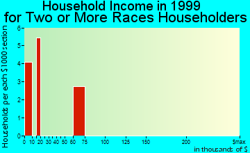 Dibble household income for two or more races householders