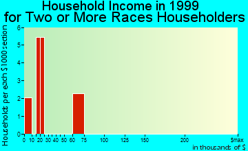 Fairview household income for two or more races householders