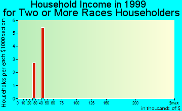 Forest Park household income for two or more races householders