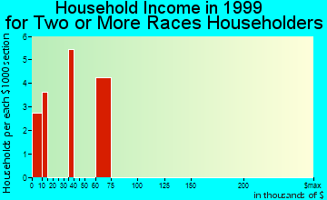 South Coffeyville household income for two or more races householders