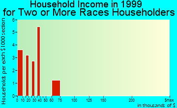 Bunker Hill household income for two or more races householders