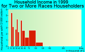 Dixon household income for two or more races householders