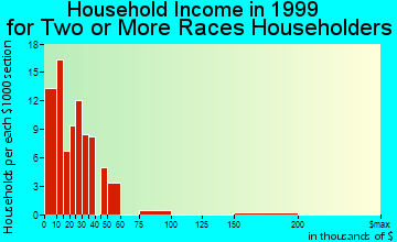 York household income for two or more races householders