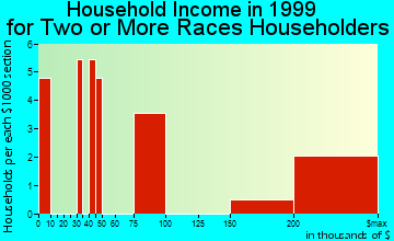 Hillsborough household income for two or more races householders