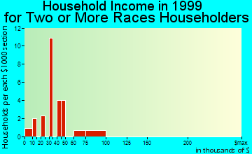 Home Gardens household income for two or more races householders