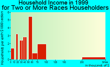 Bartlett household income for two or more races householders