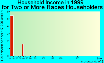 Bells household income for two or more races householders