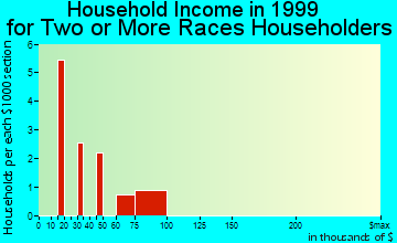Bolivar household income for two or more races householders