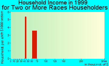 Brighton household income for two or more races householders