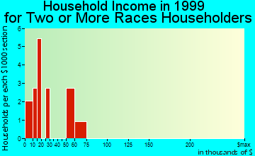 Cowan household income for two or more races householders