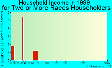 Loretto household income for two or more races householders