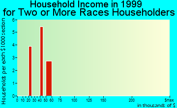 Manchester household income for two or more races householders