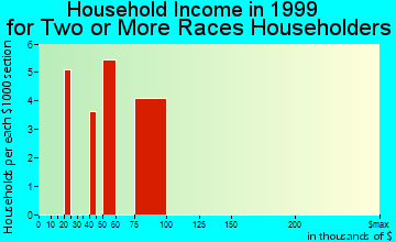 Spring Hill household income for two or more races householders