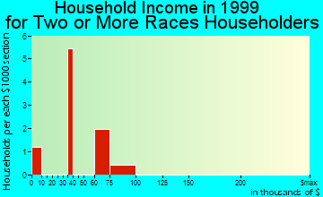 Bellville household income for two or more races householders