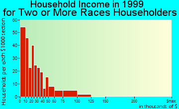 Brownsville household income for two or more races householders