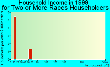Childress household income for two or more races householders