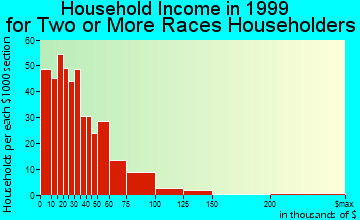 Corpus Christi household income for two or more races householders