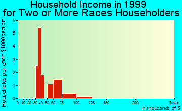Ennis household income for two or more races householders