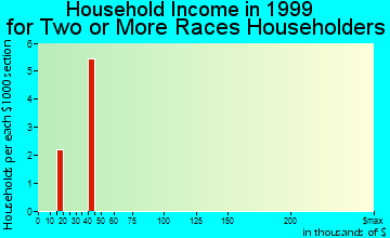 Leonard household income for two or more races householders